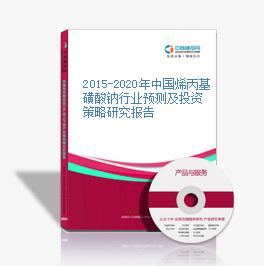 2015-2020年中国烯丙基磺酸钠行业预测及投资策略研究报告