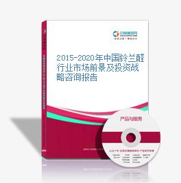 2015-2020年中國鈴蘭醛行業市場前景及投資戰略咨詢報告