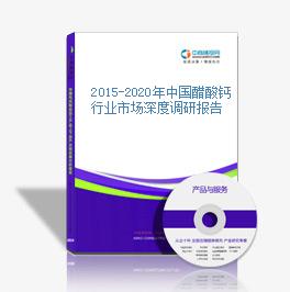 2015-2020年中国醋酸钙行业市场深度调研报告