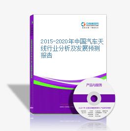 2015-2020年中國汽車天線行業分析及發展預測報告