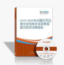2015-2020年中国天然沥青开发利用市场深度调查及投资决策报告