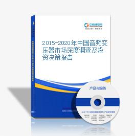 2015-2020年中国音频变压器市场深度调查及投资决策报告