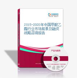 2015-2020年中國甲酸乙酯行業市場前景及融資戰略咨詢報告