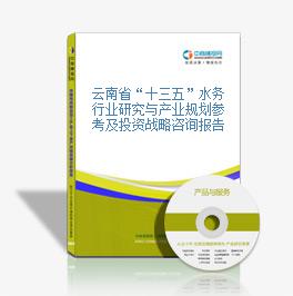 云南省“十三五”水務行業研究與產業規劃參考及投資戰略咨詢報告