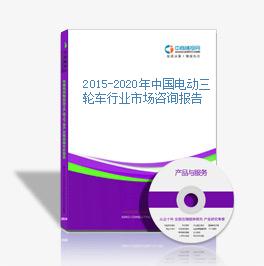 2015-2020年中国电动三轮车行业市场咨询报告