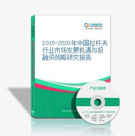 2015-2020年中国拉杆夹行业市场发展机遇与投融资战略研究报告