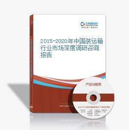 2015-2020年中國裝運箱行業市場深度調研咨詢報告