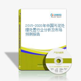 2015-2020年中国污泥处理处置行业分析及市场预测报告