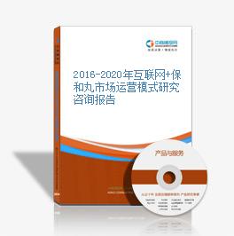 2016-2020年互聯網+保和丸市場運營模式研究咨詢報告