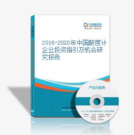 2016-2020年中國酸度計企業投資指引及機會研究報告
