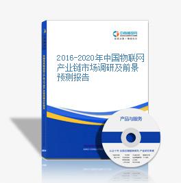 2016-2020年中國物聯網產業鏈市場調研及前景預測報告
