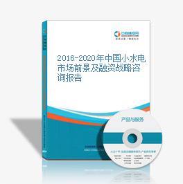 2016-2020年中國小水電市場前景及融資戰略咨詢報告