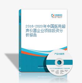 2016-2020年中國醫用超聲儀器企業項目投資分析報告