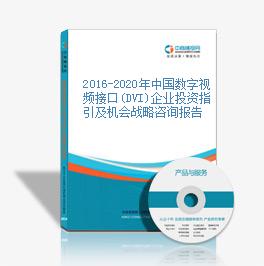 2016-2020年中国数字视频接口(DVI)企业投资指引及机会战略咨询报告
