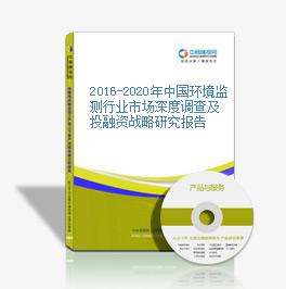 2016-2020年中国环境监测行业市场深度调查及投融资战略研究报告