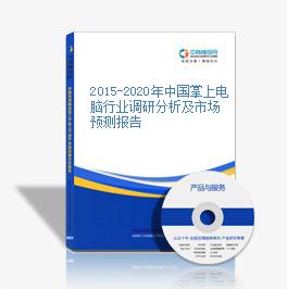 2015-2020年中国掌上电脑行业调研分析及市场预测报告