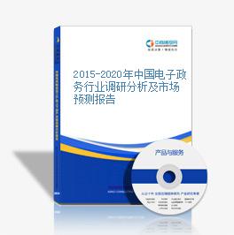 2015-2020年中國電子政務行業調研分析及市場預測報告