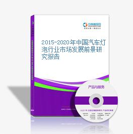2015-2020年中國汽車燈泡行業市場發展前景研究報告