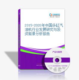 2015-2020年中国多缸汽油机行业发展研究与投资前景分析报告