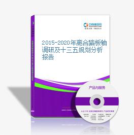 2015-2020年离合踏板轴调研及十三五规划分析报告