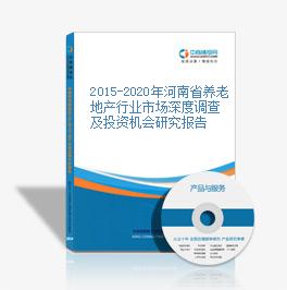 2015-2020年河南省養老地產行業市場深度調查及投資機會研究報告