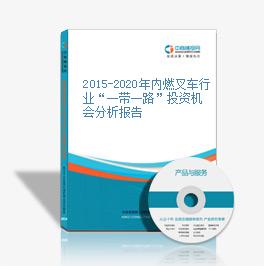 2015-2020年內燃叉車行業“一帶一路”投資機會分析報告