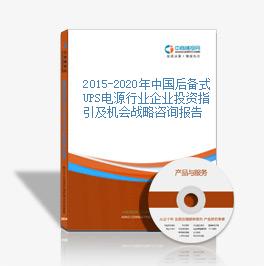 2015-2020年中國后備式UPS電源行業企業投資指引及機會戰略咨詢報告