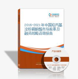 2016-2021年中國羥丙基淀粉磷酸酯市場前景及融資戰略咨詢報告