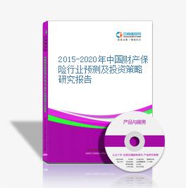 2015-2020年中國財產保險行業預測及投資策略研究報告