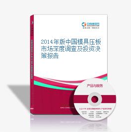 2014年版中國模具壓板市場深度調查及投資決策報告