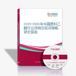 2015-2020年中国燃料乙醇行业预测及投资策略研究报告