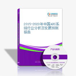 2015-2020年中國ABS系統行業分析及發展預測報告