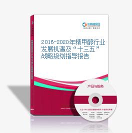 2016-2020年精甲醇行业发展机遇及“十三五”战略规划指导报告