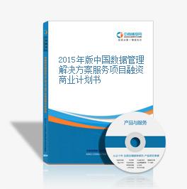 2015年版中國數據管理解決方案服務項目融資商業計劃書