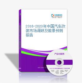2016-2020年中國汽車改裝市場調研及前景預測報告