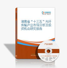 湖南省“十三五”光纖傳輸產業市場分析及投資機會研究報告
