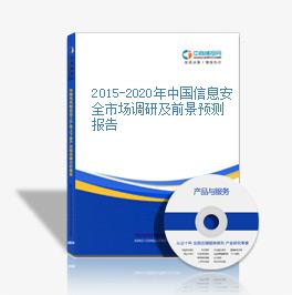 2015-2020年中國信息安全市場調研及前景預測報告