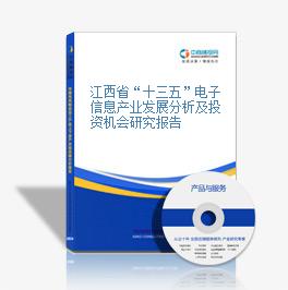 江西省“十三五”电子信息产业发展分析及投资机会研究报告