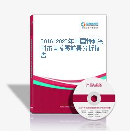2016-2020年中国特种涂料市场发展前景分析报告